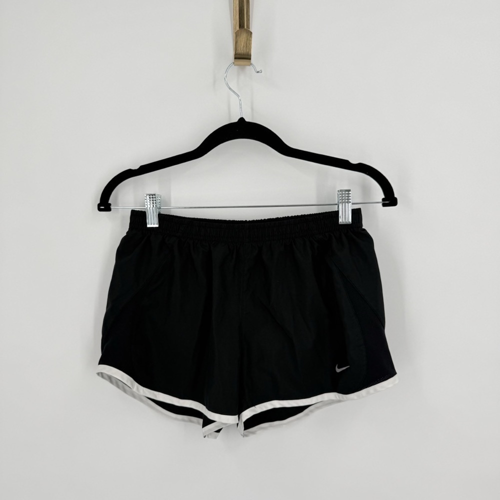 Nike Black and White Athletic Shorts Performance Fit